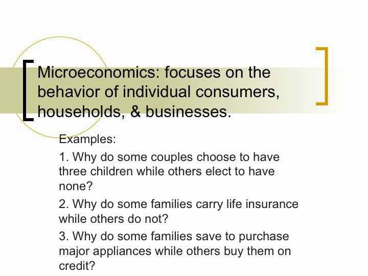 Microeconomics Before